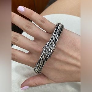 Sterling silver handmade men’s bracelet